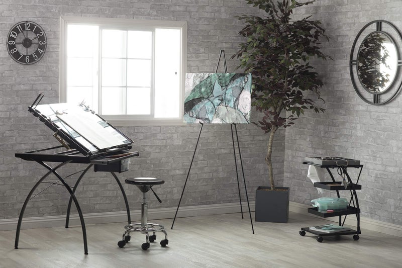 SD Studio Designs E-Z Foldaway Easel â€“ Portable Freestanding Metal Art Easel for Canvas, Signs & Displays â€“ Instant Setup, Black - Image 2